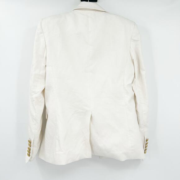 Veronica Beard Womens Career‎ Miller Dickey Linen Double Breasted Blazer Jacket - Picture 12 of 12